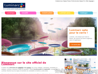 luminarc.fr website preview