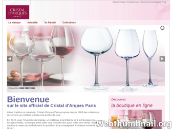 cristaldarquesparis.fr website preview