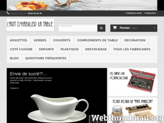 habiller-la-table.com website preview