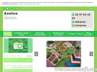 aveline-metiers-de-bouche.fr website preview