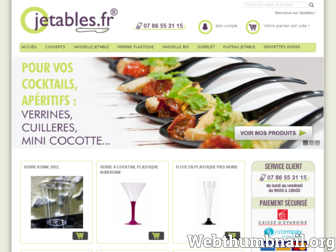 ojetables.fr website preview