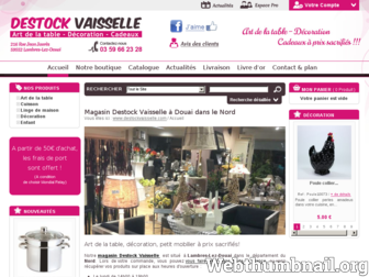 destockvaisselle.com website preview