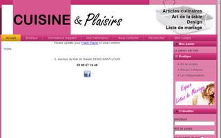 cuisineetplaisirs.com website preview
