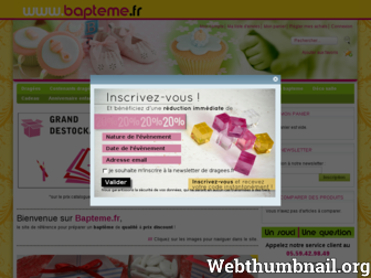 bapteme.fr website preview