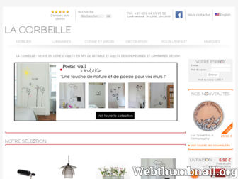 lacorbeille.fr website preview
