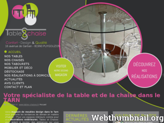 tables-chaises.fr website preview
