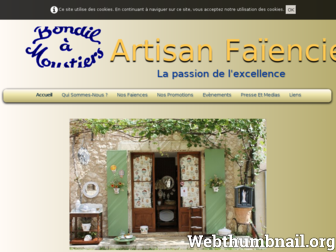 faiencebondil.fr website preview