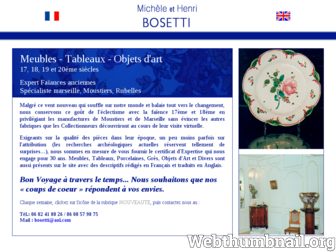 bosetti-antiques.com website preview