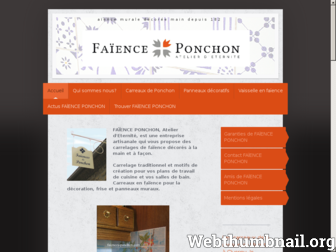 faiences-ponchon.com website preview