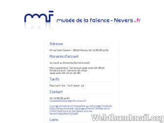 musee-faience.nevers.fr website preview