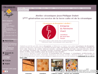 ceramiques-du-beaujolais.com website preview