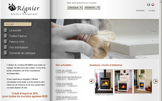 ceramique-regnier.fr website preview