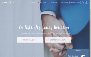 ameliste.fr website preview