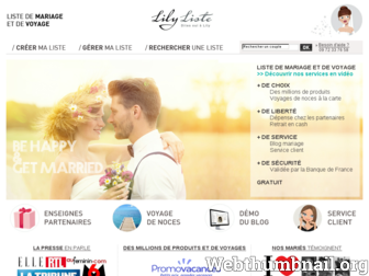 lily-liste.com website preview