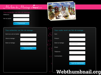 liste-de-mariage.tiarespirit.com website preview