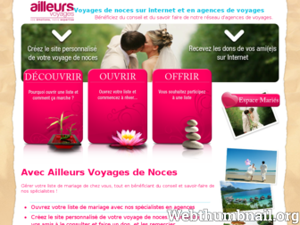 notre-voyage-de-noces.com website preview
