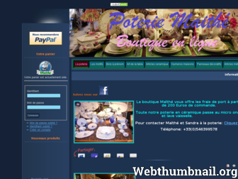 poterie-ceramique-art-de-la-table.com website preview