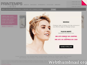 listes.printemps.com website preview