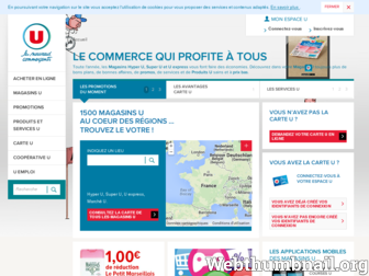 magasins-u.com website preview