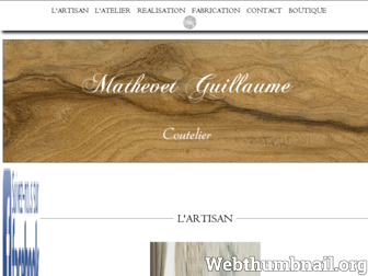 mathevet-guillaume-coutelier.fr website preview