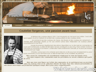 couteauxgaillard.fr website preview