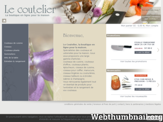lecoutelier.com website preview