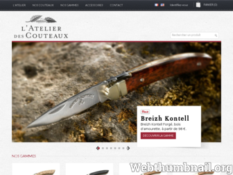 atelier-couteaux.com website preview