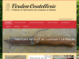 verdoncoutellerie.net website preview