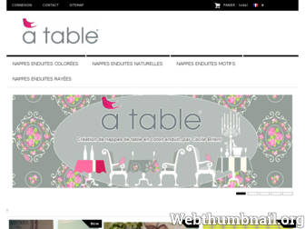 atablecreation.com website preview