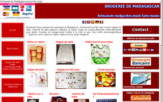 artisanatmalgache.net website preview