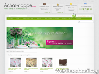 achat-nappe.com website preview