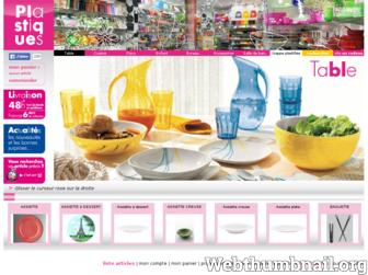 plastiques-paris.fr website preview