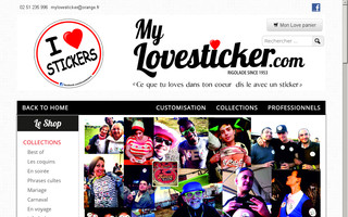 mylovesticker.com website preview