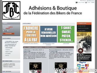 shop.federationdesbikersdefrance.fr website preview