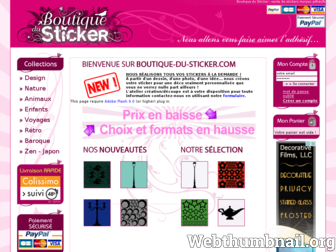 boutique-du-sticker.com website preview