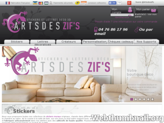 artsdeszifs.com website preview