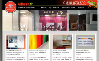 adhesif.fr website preview