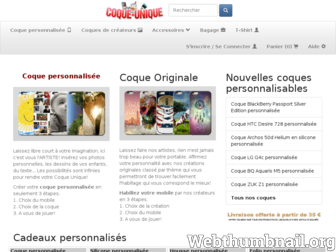 coque-unique.com website preview