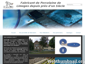 porcelaine-kaoline.com website preview