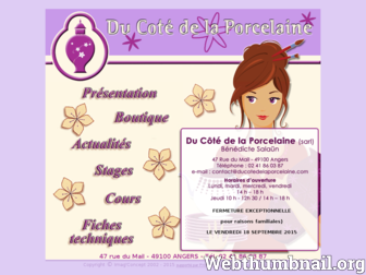 ducotedelaporcelaine.com website preview