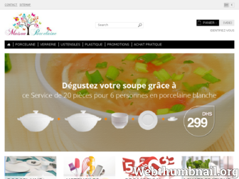 maisonporcelaine.ma website preview