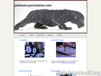 peinture-porcelaine.com website preview