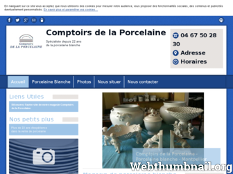 comptoirsdelaporcelaine-montpellier.fr website preview