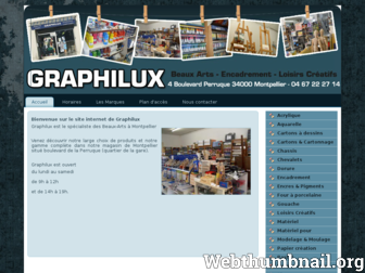 graphilux-montpellier.fr website preview