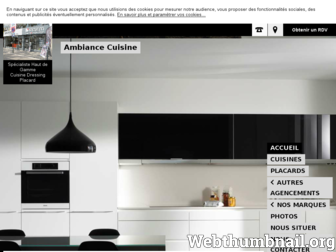 ambiancecuisines.fr website preview