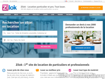 fr.zilok.com website preview