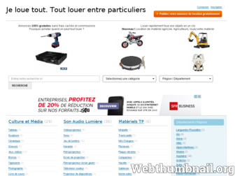 je-loue-tout.fr website preview