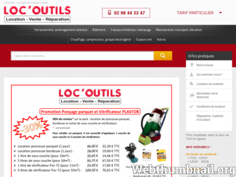 loc-outils.com website preview