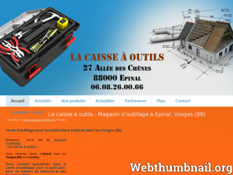 lacaisseaoutils-88.com website preview