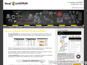 tesuji-antispam.com website preview